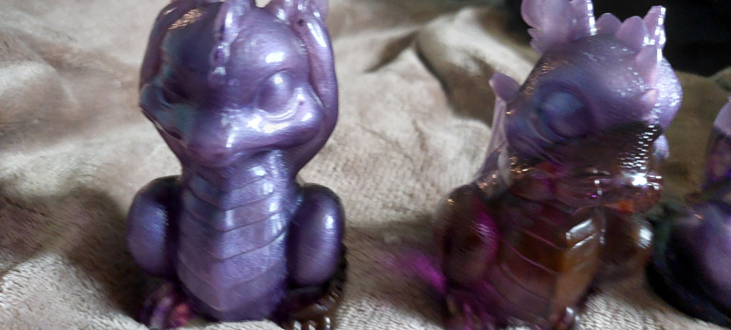 Resin Hear, See & Speak No Evil Dragon Set