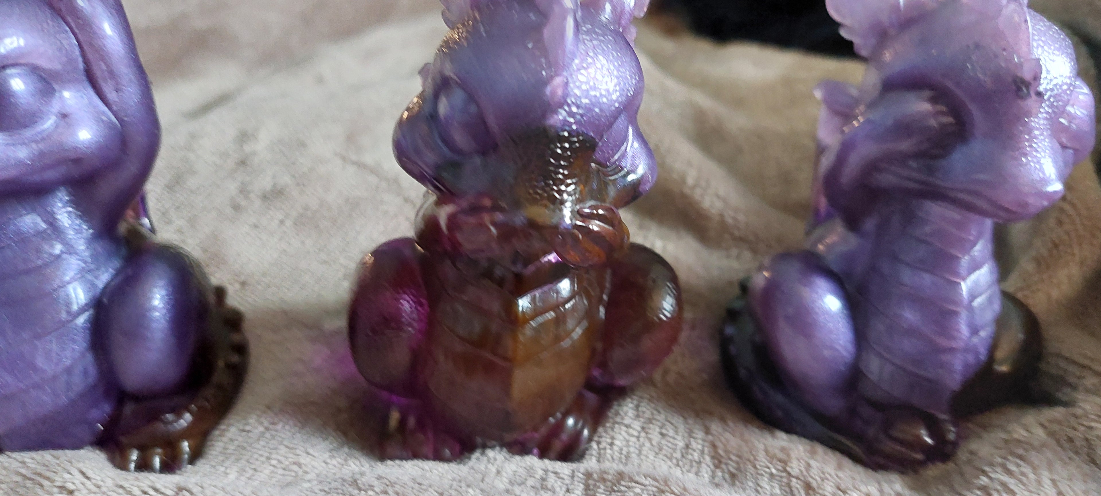 Resin Hear, See & Speak No Evil Dragon Set