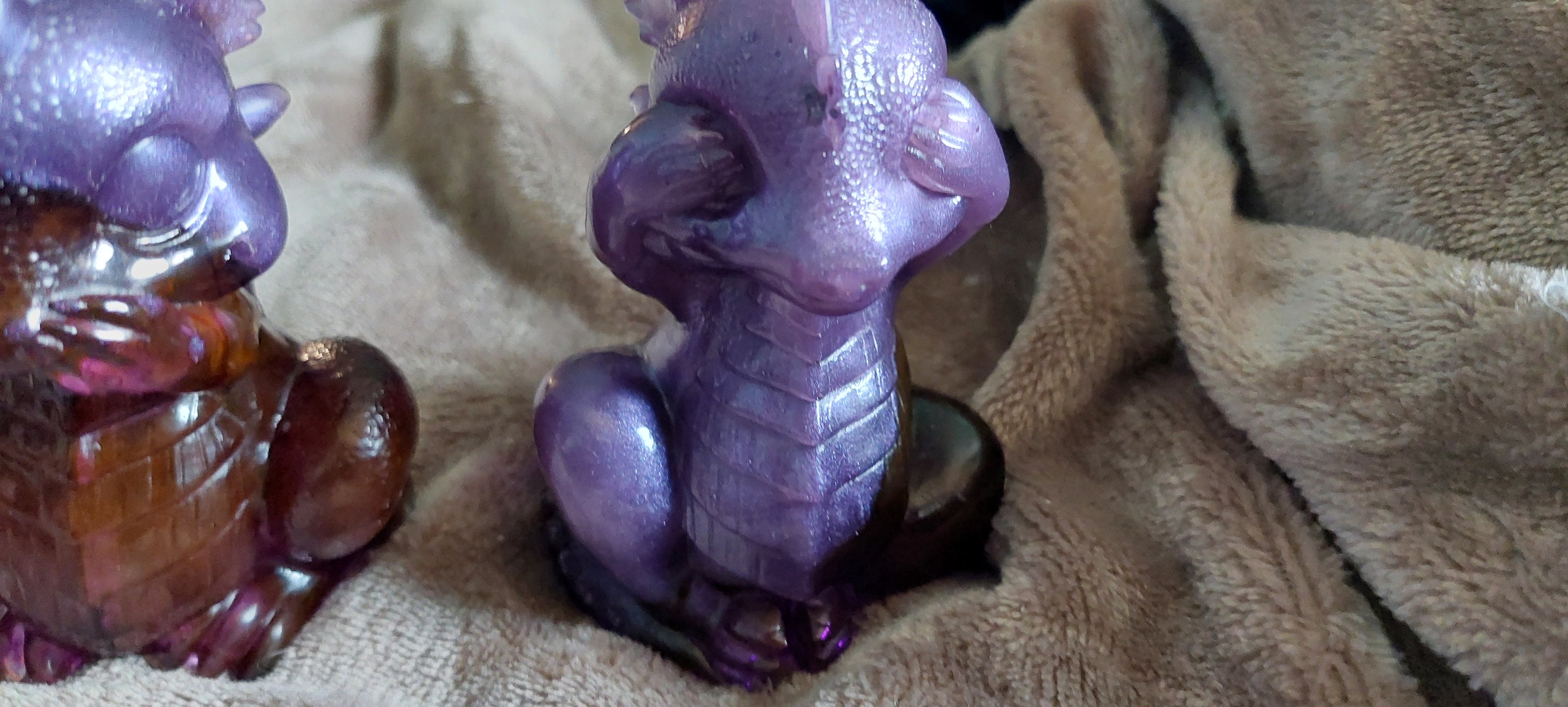 Resin Hear, See & Speak No Evil Dragon Set