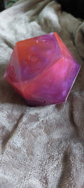 Resin Dice Jar with Dice Set