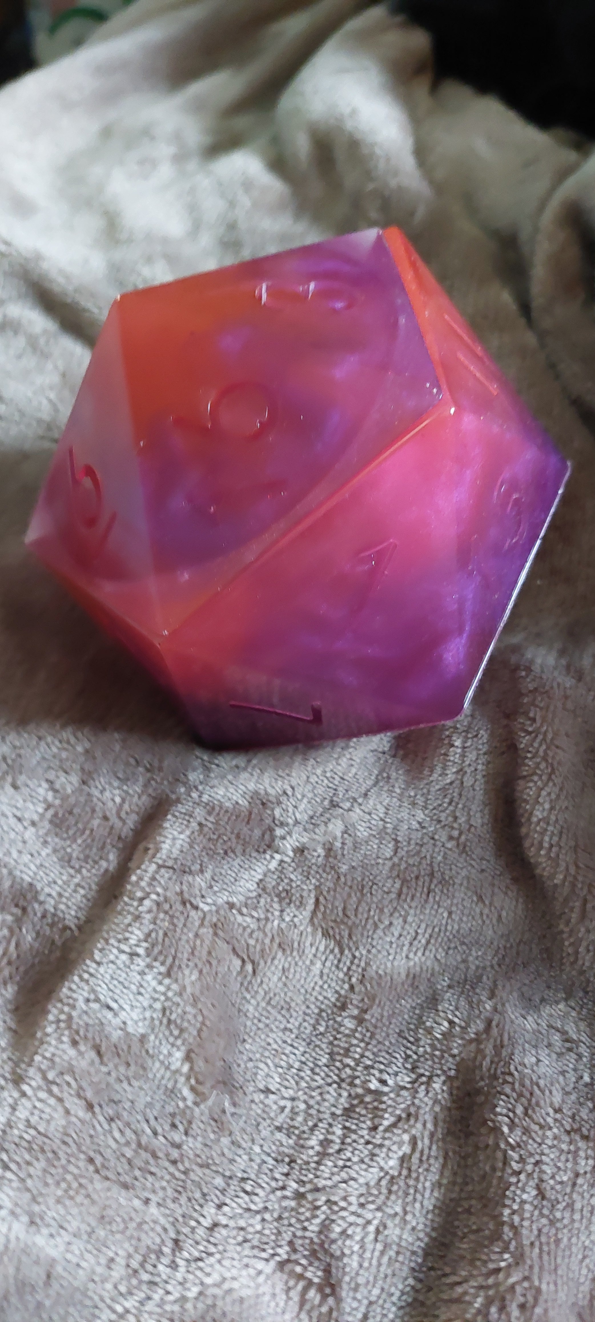 Resin Dice Jar with Dice Set