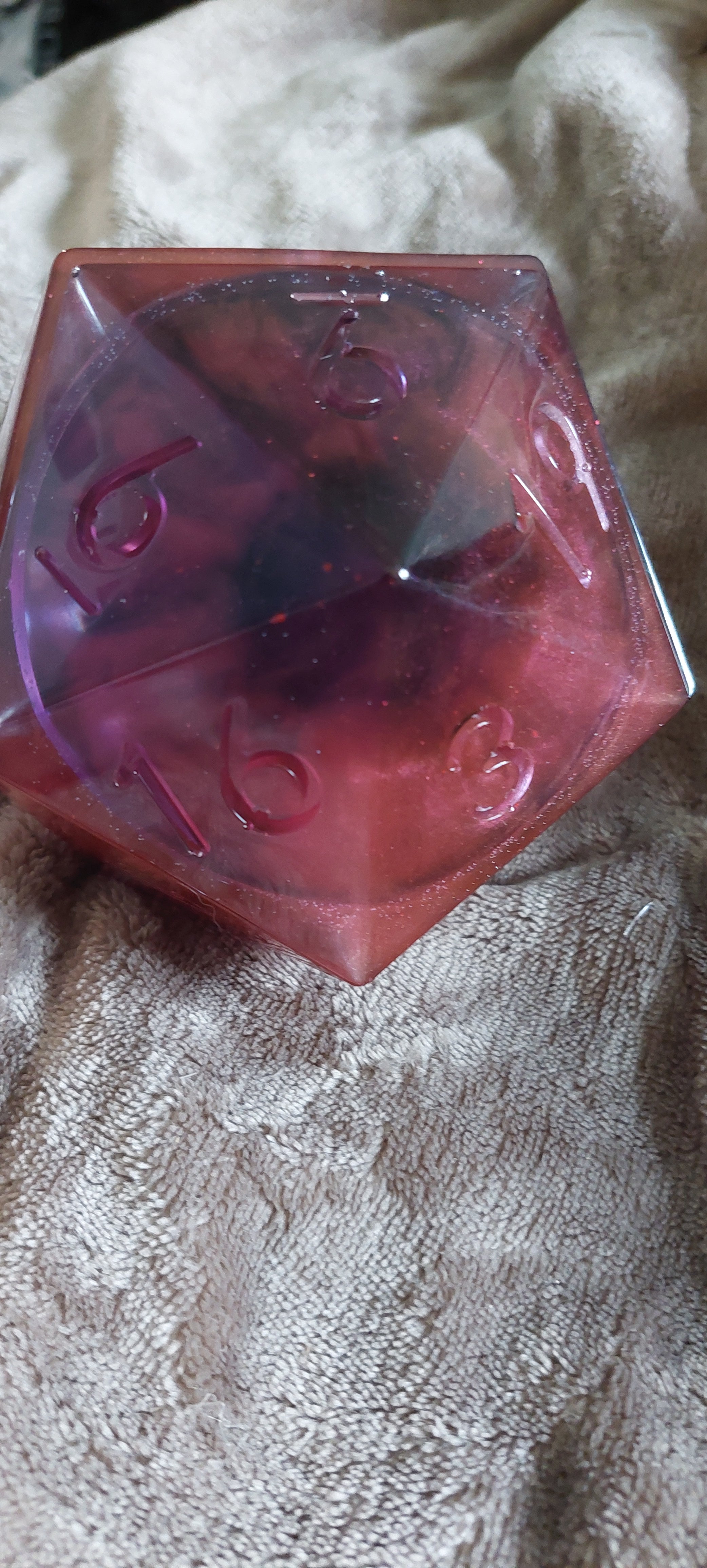 Resin Dice Jar with Dice Set