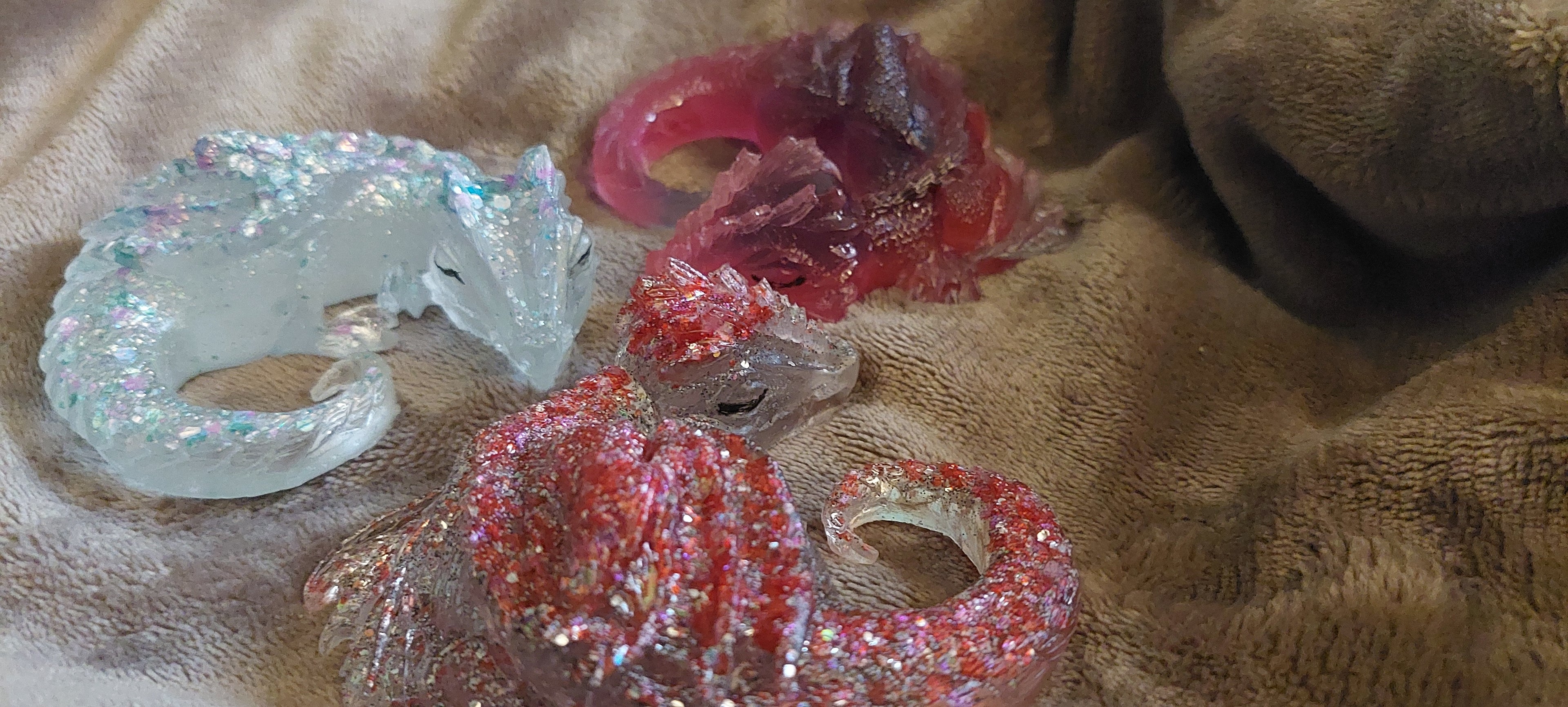 Resin Curled Up Dragon