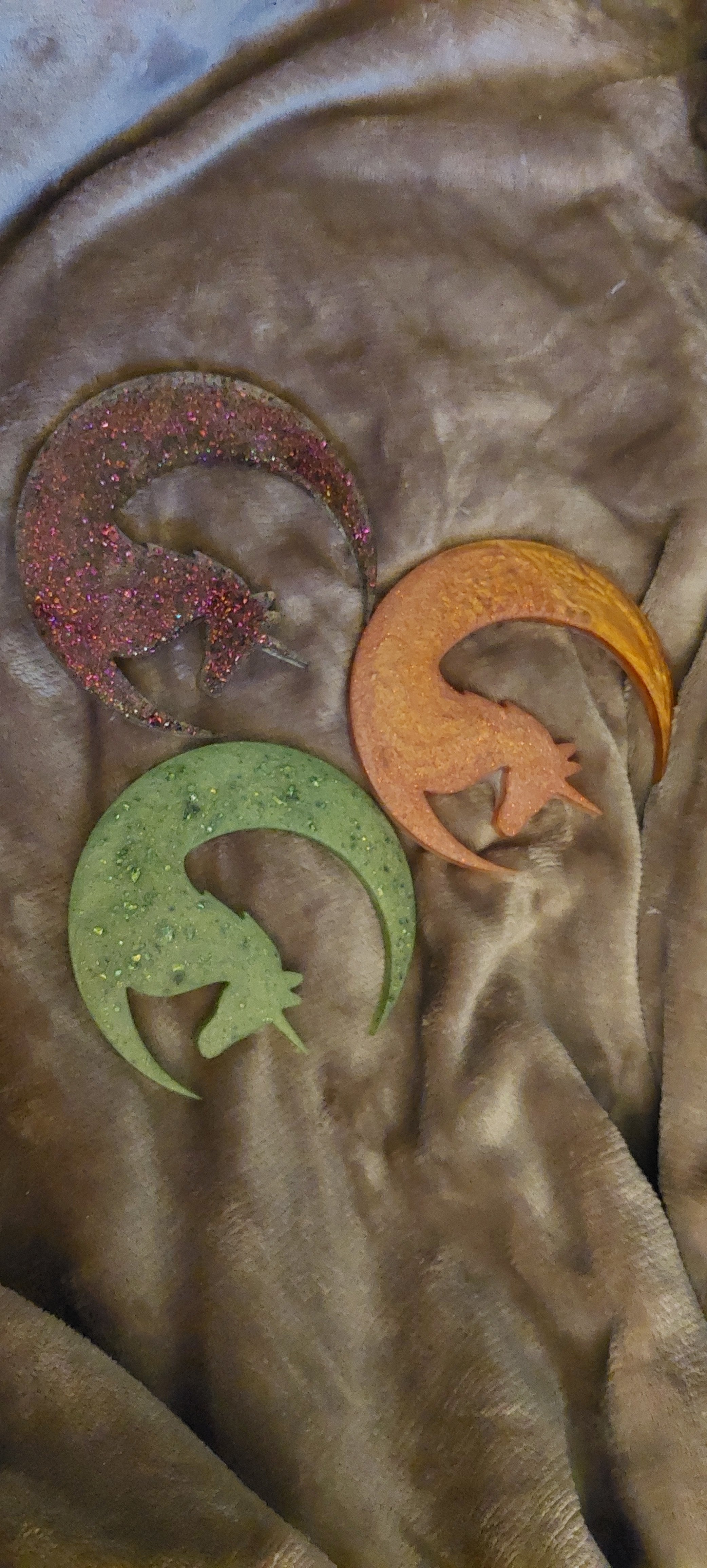 Resin Moon with Unicorn