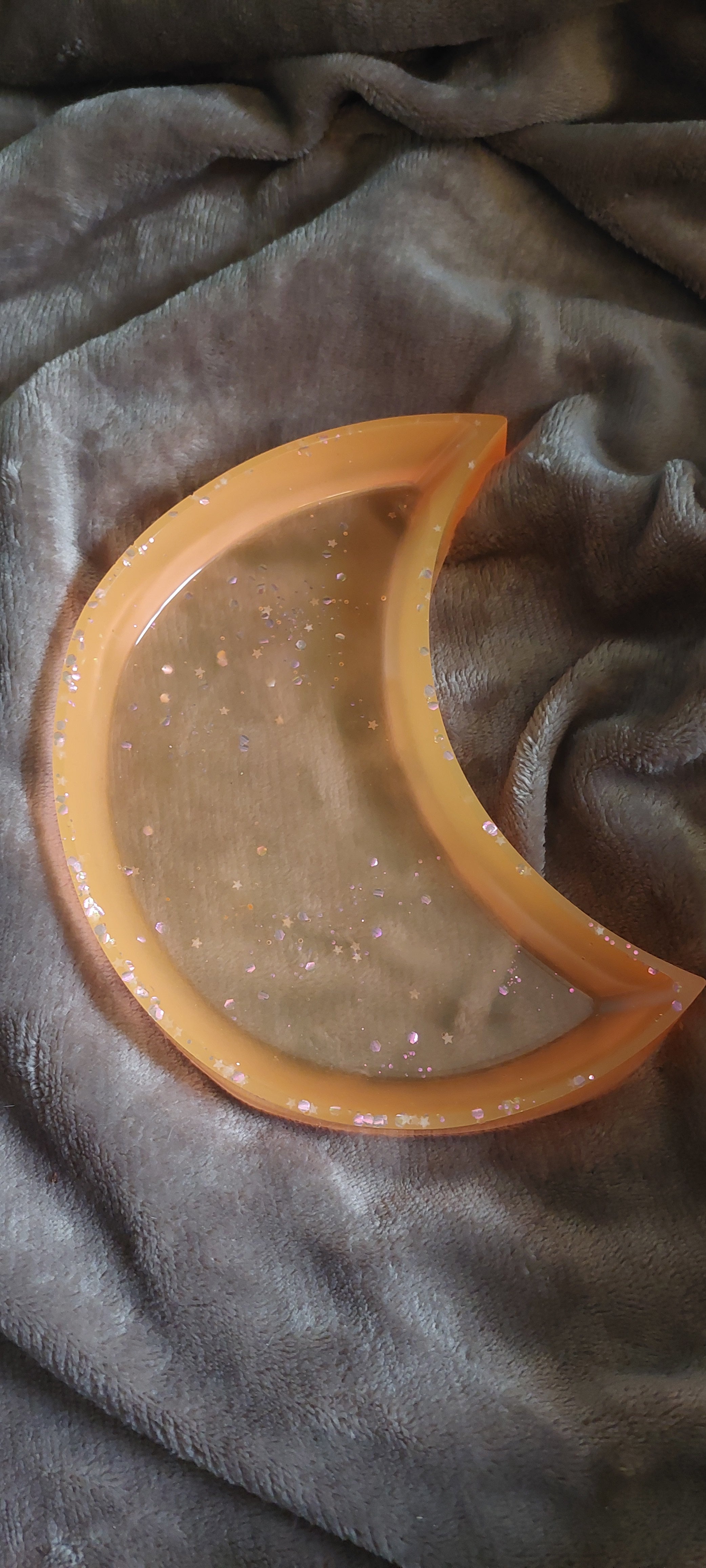 Resin Crescent Moon Tray - Medium
