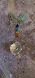 Butterfly Sun Catcher with Ball Dangle
